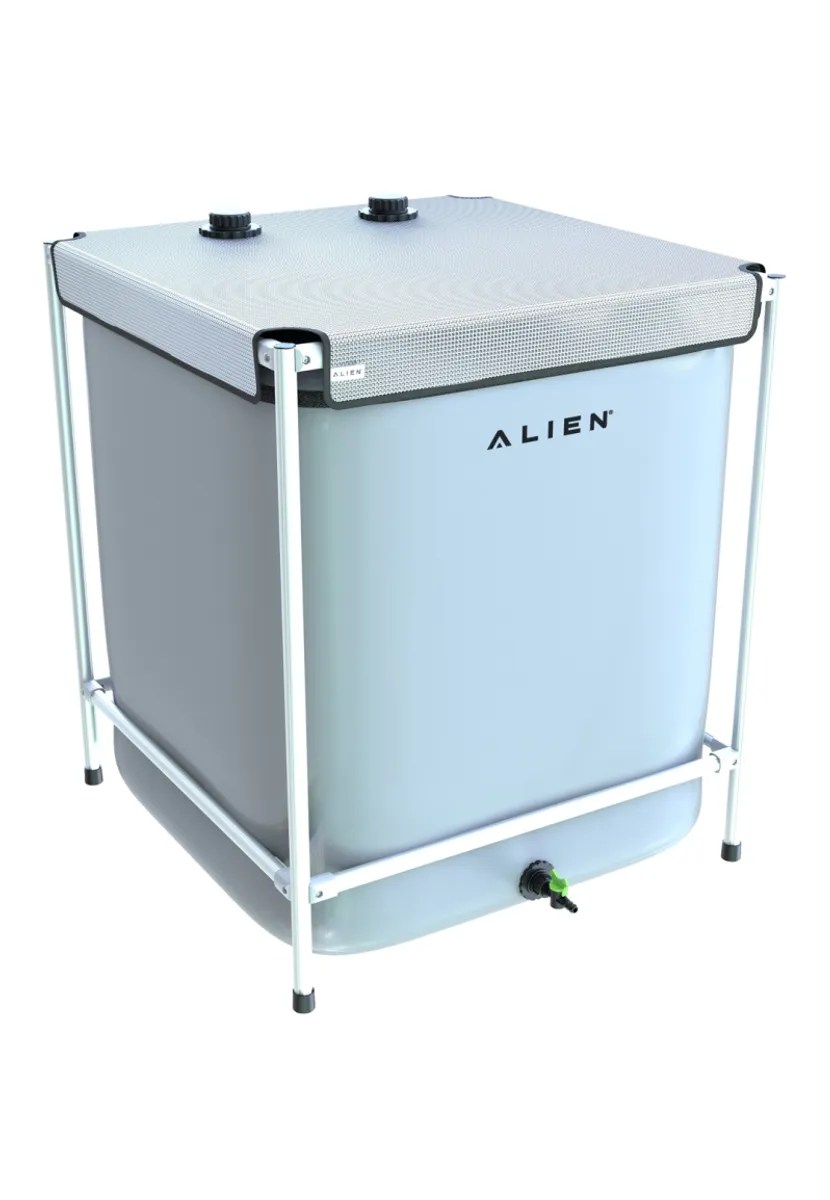 Alien Silver firkantet sammenleggbar vanntank 120L